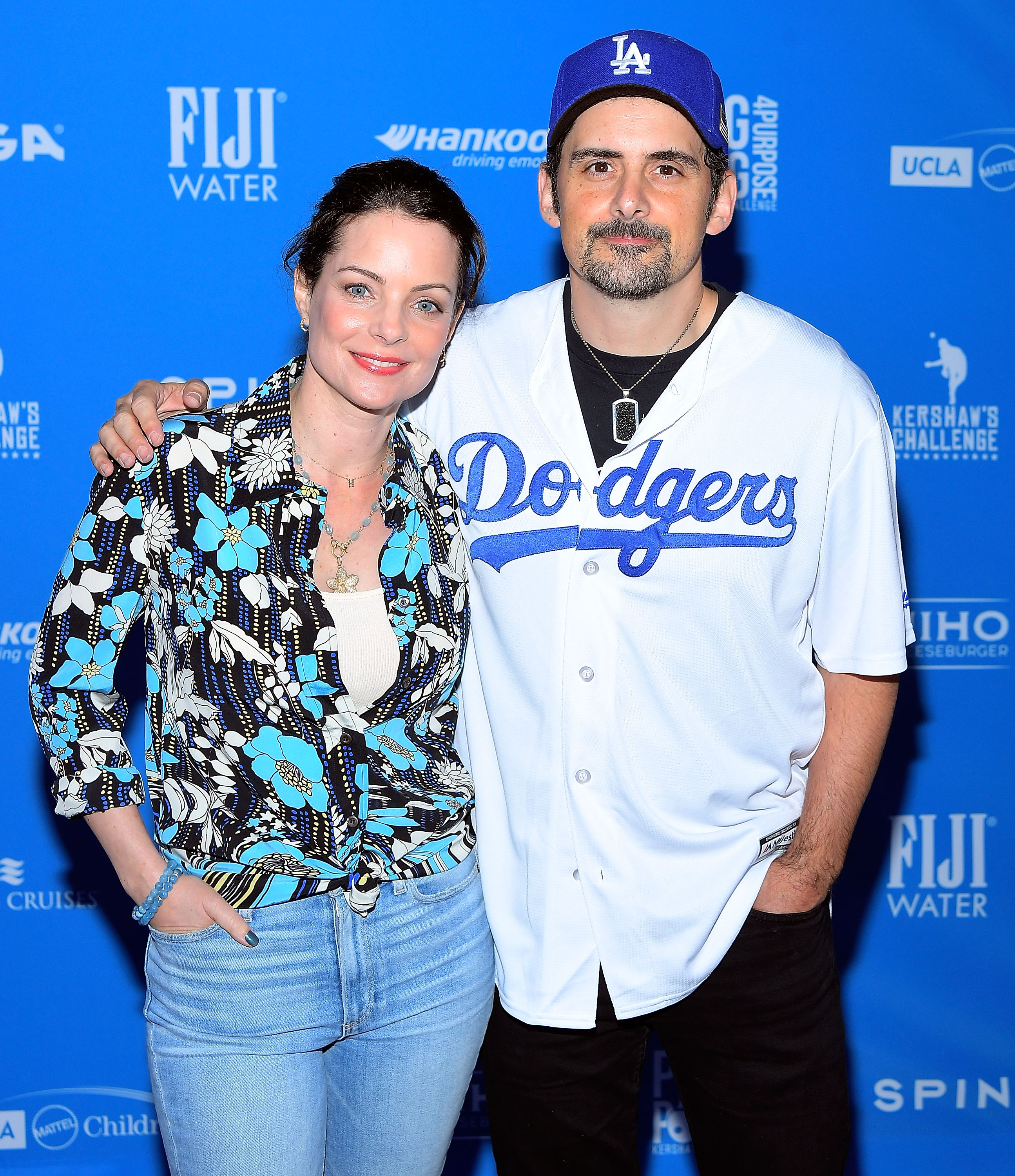 Kimberly Williams-Paisley and Brad Paisley attend FIJI Water, Official Water of Clayton Kershaw's 7th Annual Ping Pong 4 Purpose Fundraiser at Dodger Stadium on August 8, 2019 in Los Angeles, California. | Source: Getty Images