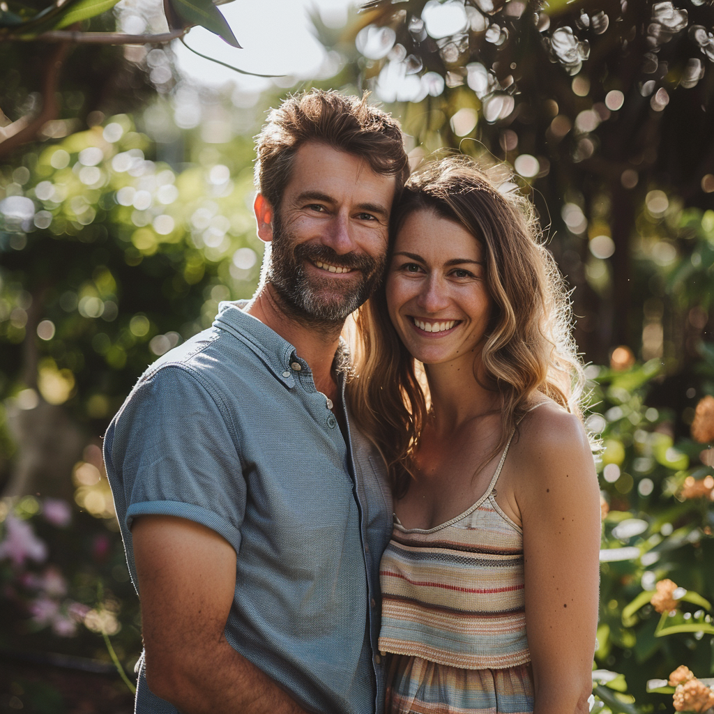 A smiling couple | Source: Midjourney