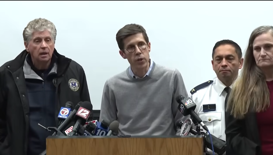 Providence Mayor Brett P. Smiley speaking about the person of interest caught in relation to the shooting at Brown University, dated December 15, 2025 | Source: YouTube/ CBS News