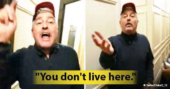 'What are you doing in my building?' White man harasses Black neighbor waiting with friend