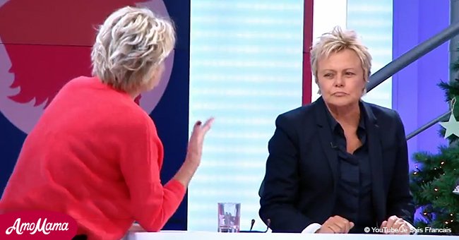 Muriel Robin, contrariée d'être constamment interrompue par Sophie Davant, répond vivement