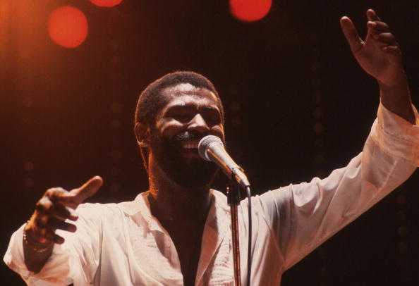 Teddy Pendergrass in concert at the Hammersmith Odeon in London in 1982. I Image: Getty Images. 