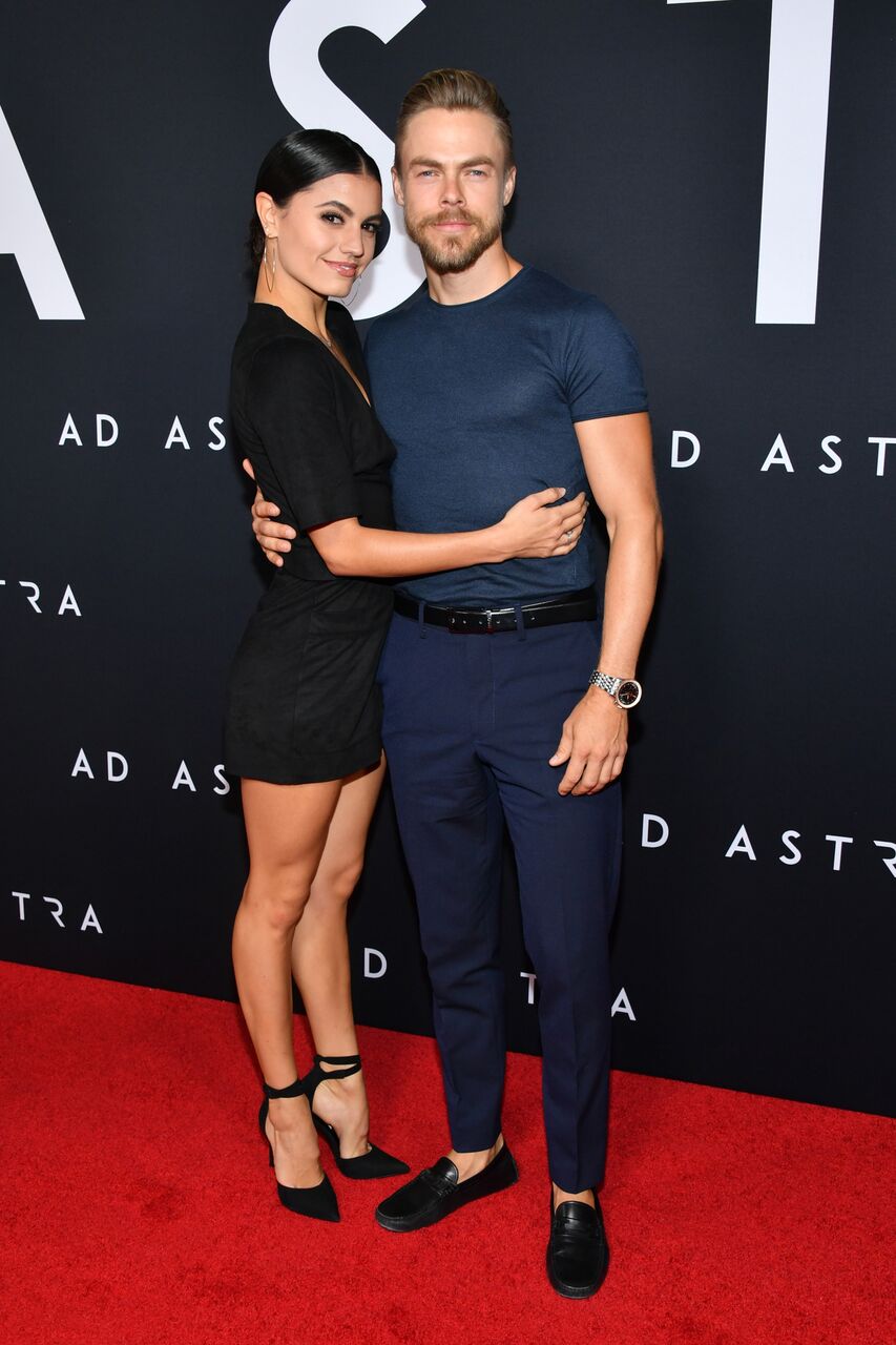 Heyley Erbert and Derek Hough attend the premiere of 20th Century Fox's "Ad Astra." | Source: Getty Images