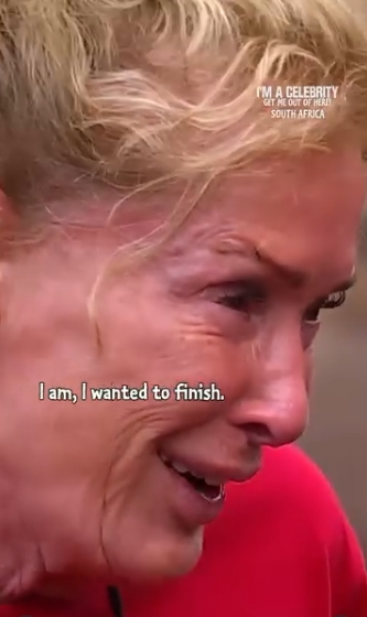 In a quieter, reflective moment, Beverley Callard's voice trembles as she explains how much she wanted to finish the journey, her tearful expression underscoring just how much the experience meant to her. | Source: Instagram/imacelebrity
