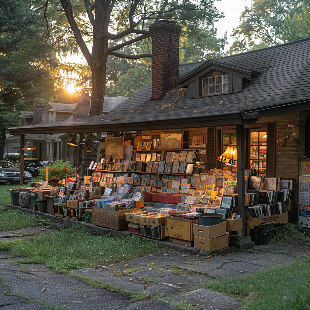 Early morning yard sale | Source: Midjourney