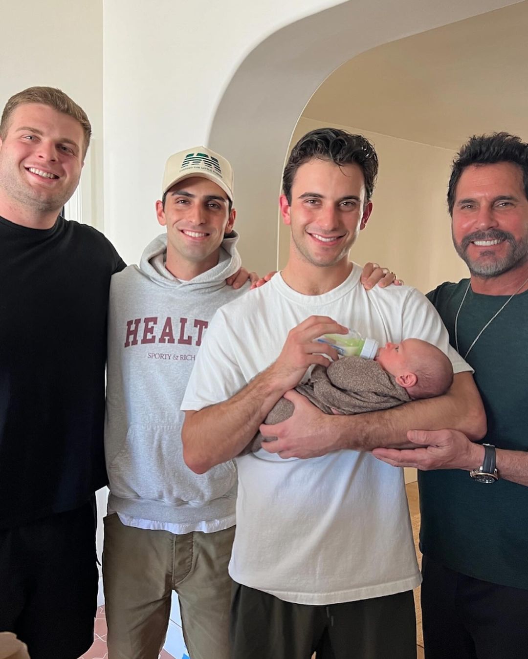 Don Diamont, his sons and his grandchild August, 2024 | Source: Instagram.com/dondiamont