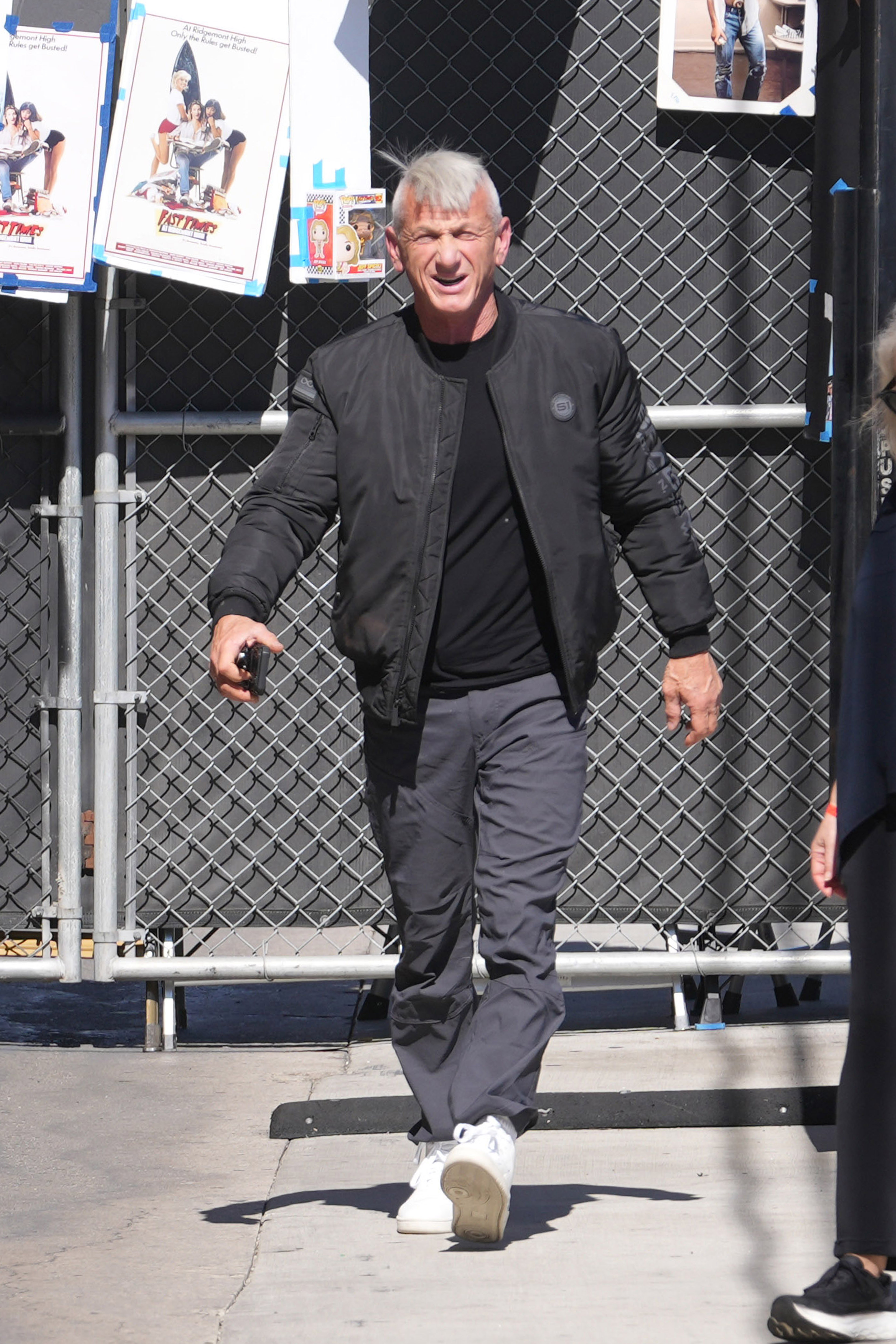Sean Penn arrives at "Jimmy Kimmel Live" in Los Angeles, California on June 13, 2024. | Source: Getty Images
