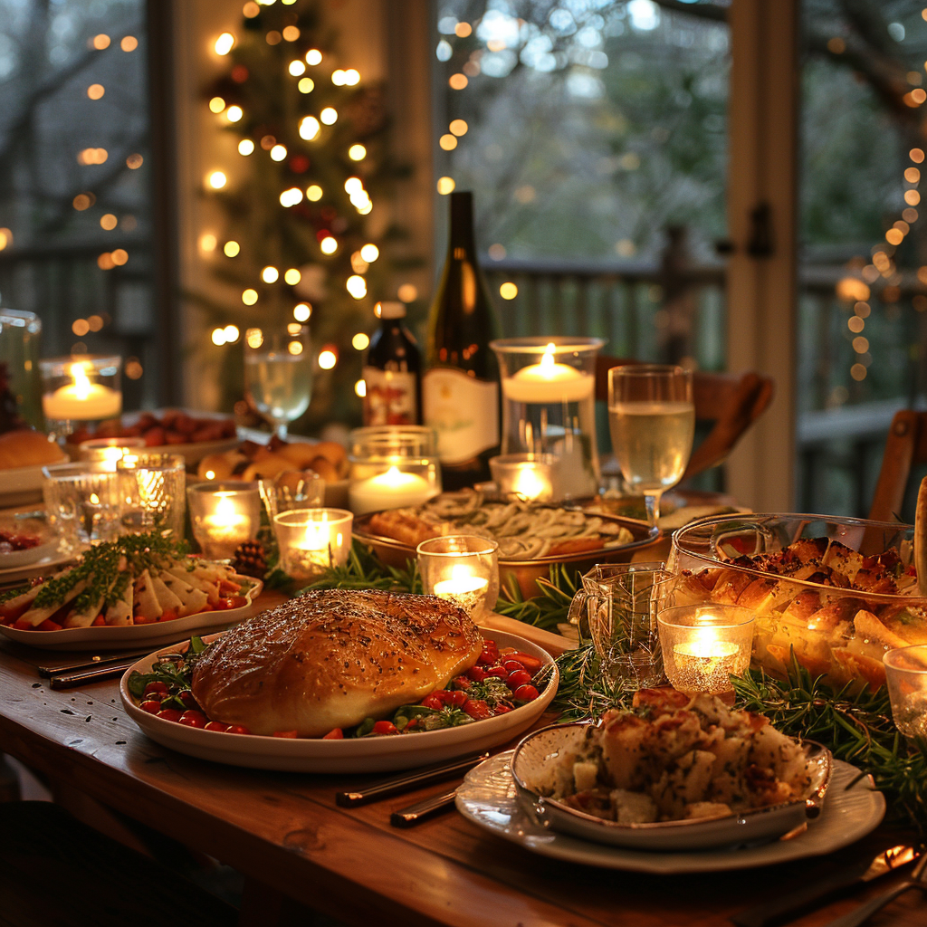 Thanksgiving table | Source: Midjourney