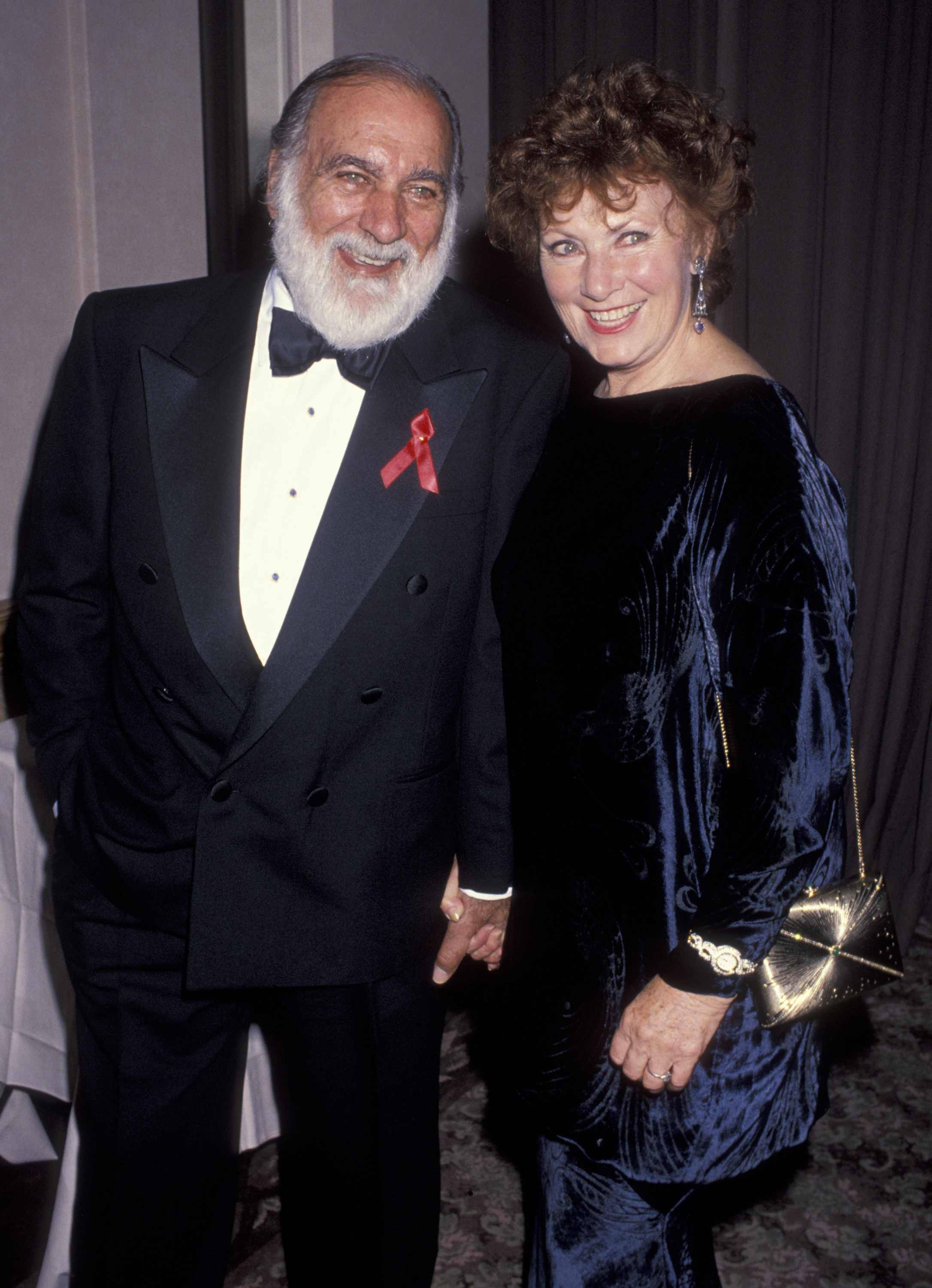 Marion Ross and actor Paul Michael attending 'Academy of Television Arts and Sciences Gala Honoring Top College Films' on March 14, 1993 at the Beverly Hilton Hotel in Beverly Hills, California | Source: Getty Images