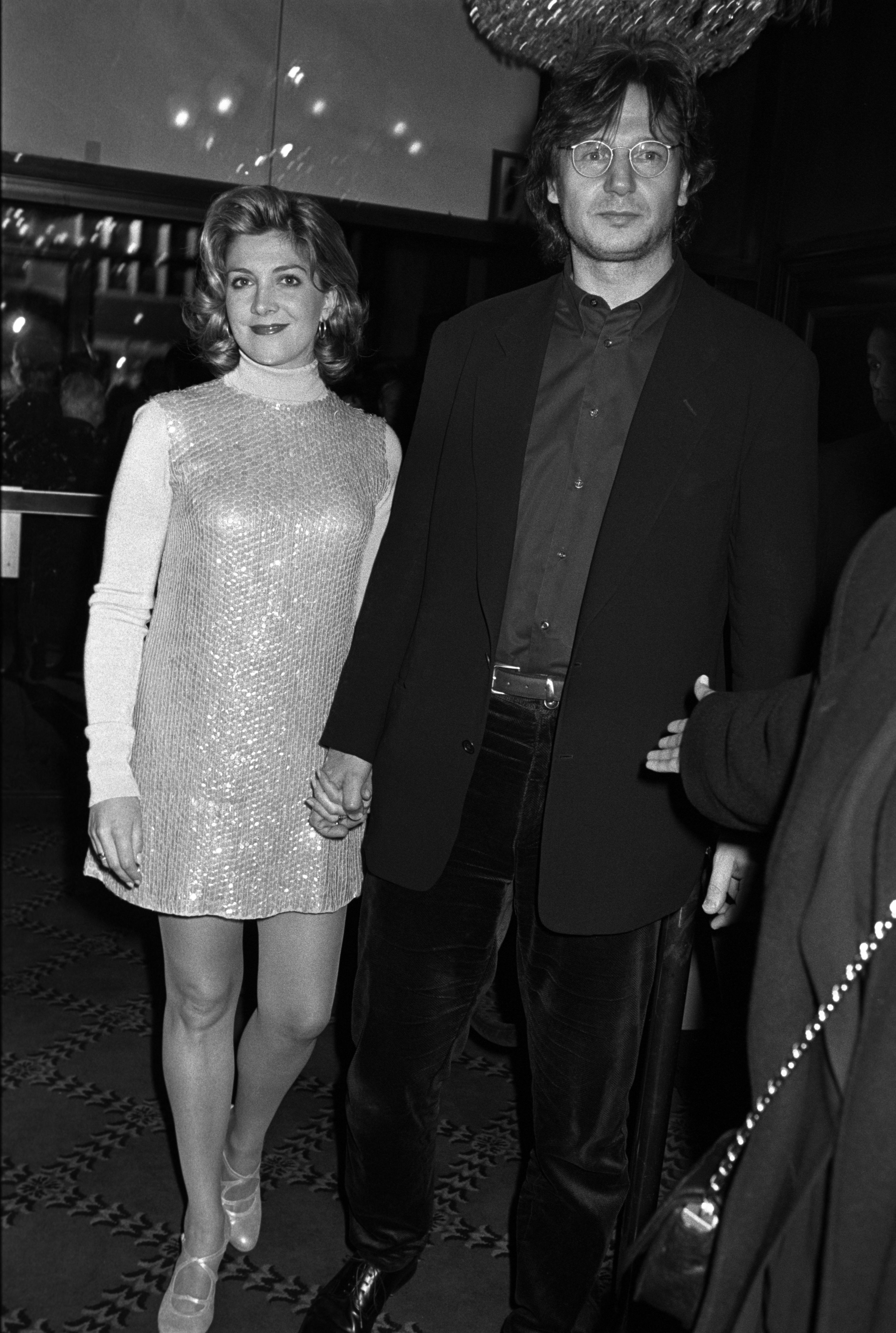 Actress Natasha Richardson with husband Liam Neeson at the premiere of the movie "Nell" | Source: Getty Images