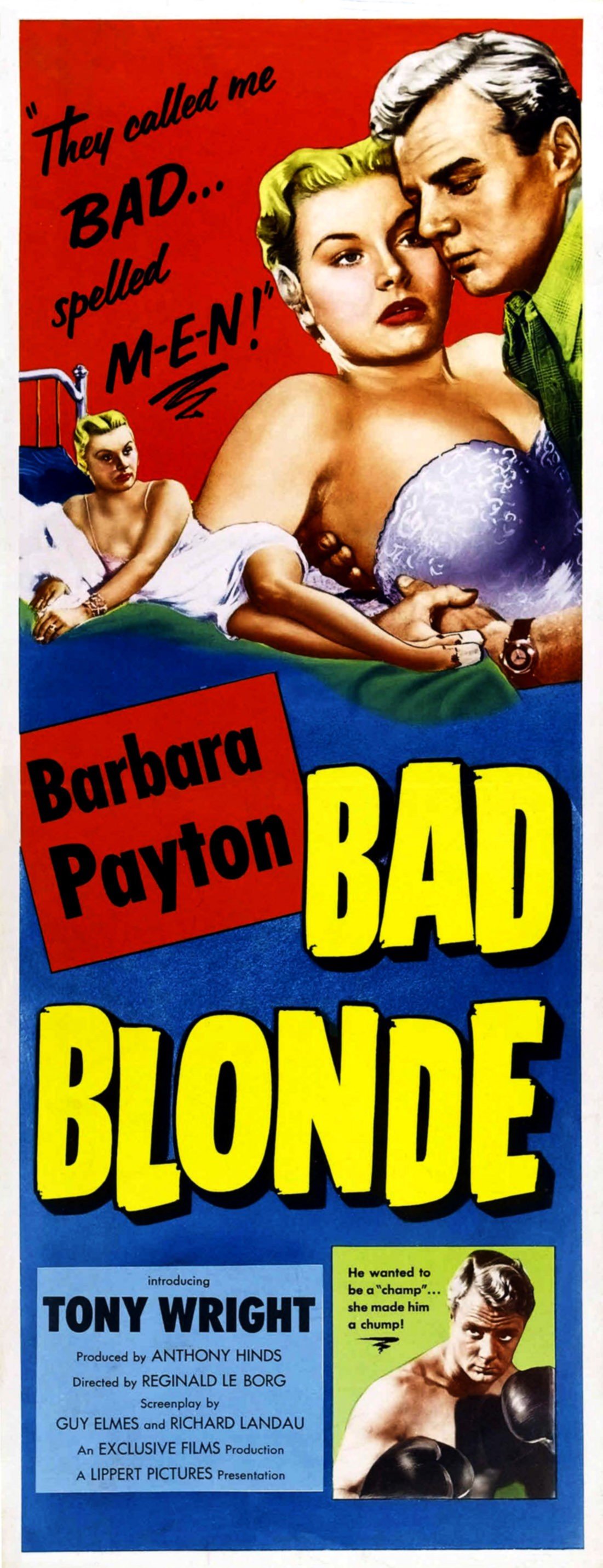 Movie poster for the movie "Bad Blonde" in which Barbara Payton had a starring role, 1953 | Photo: Getty Images 