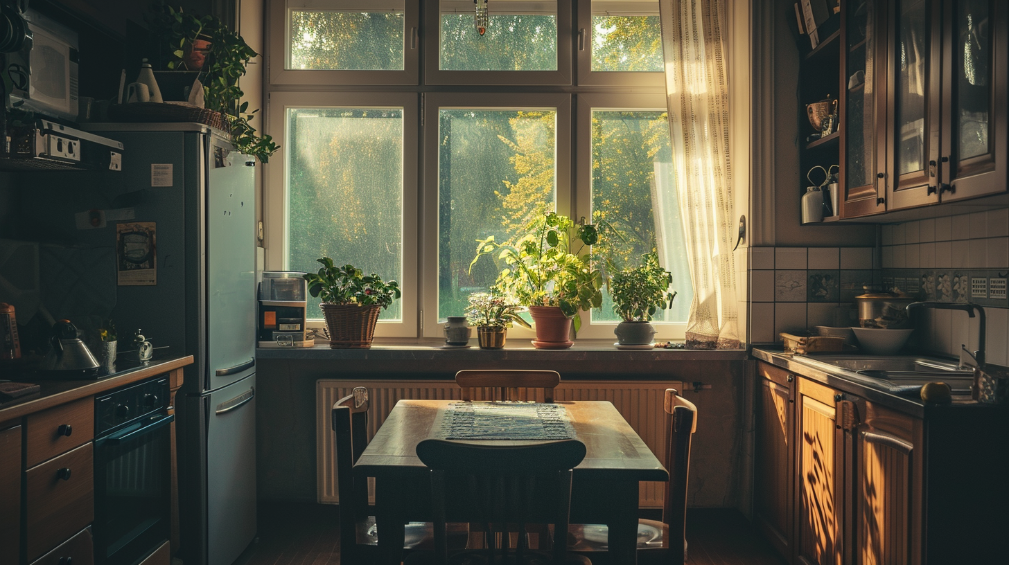 An empty kitchen | Source: Midjourney