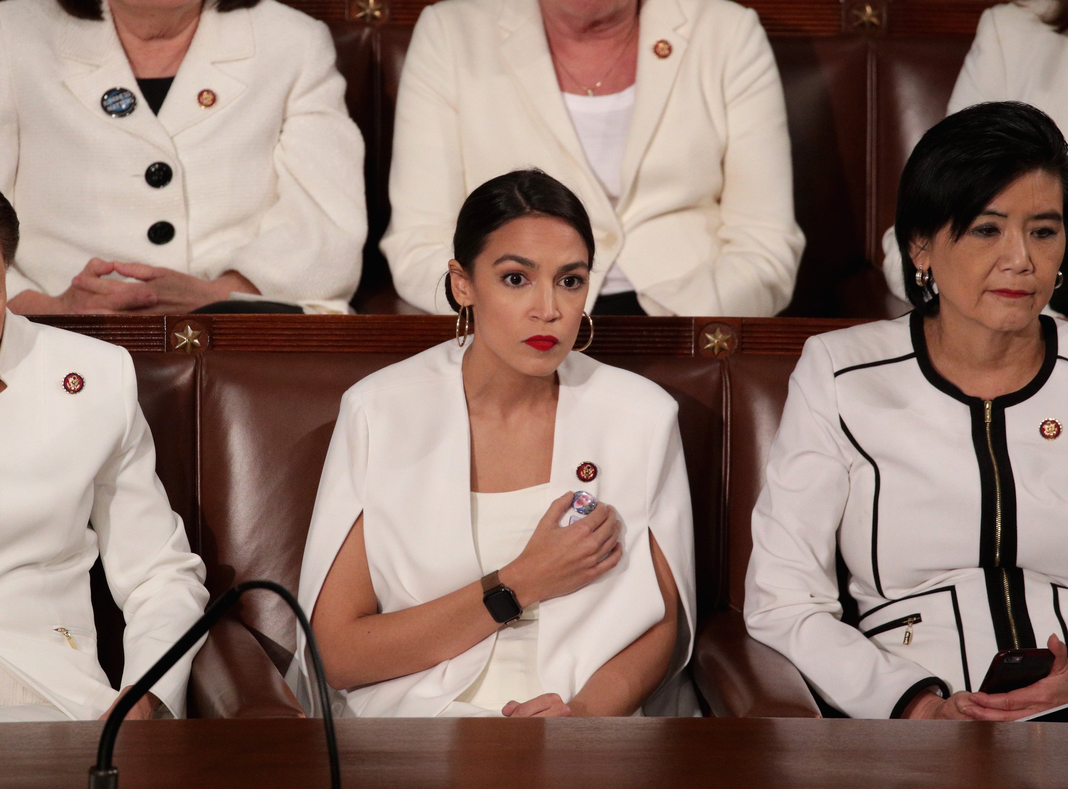 Alexandria Ocasio-Cortez at the State of the Union Speech in February 2019 | Photo: Getty Images