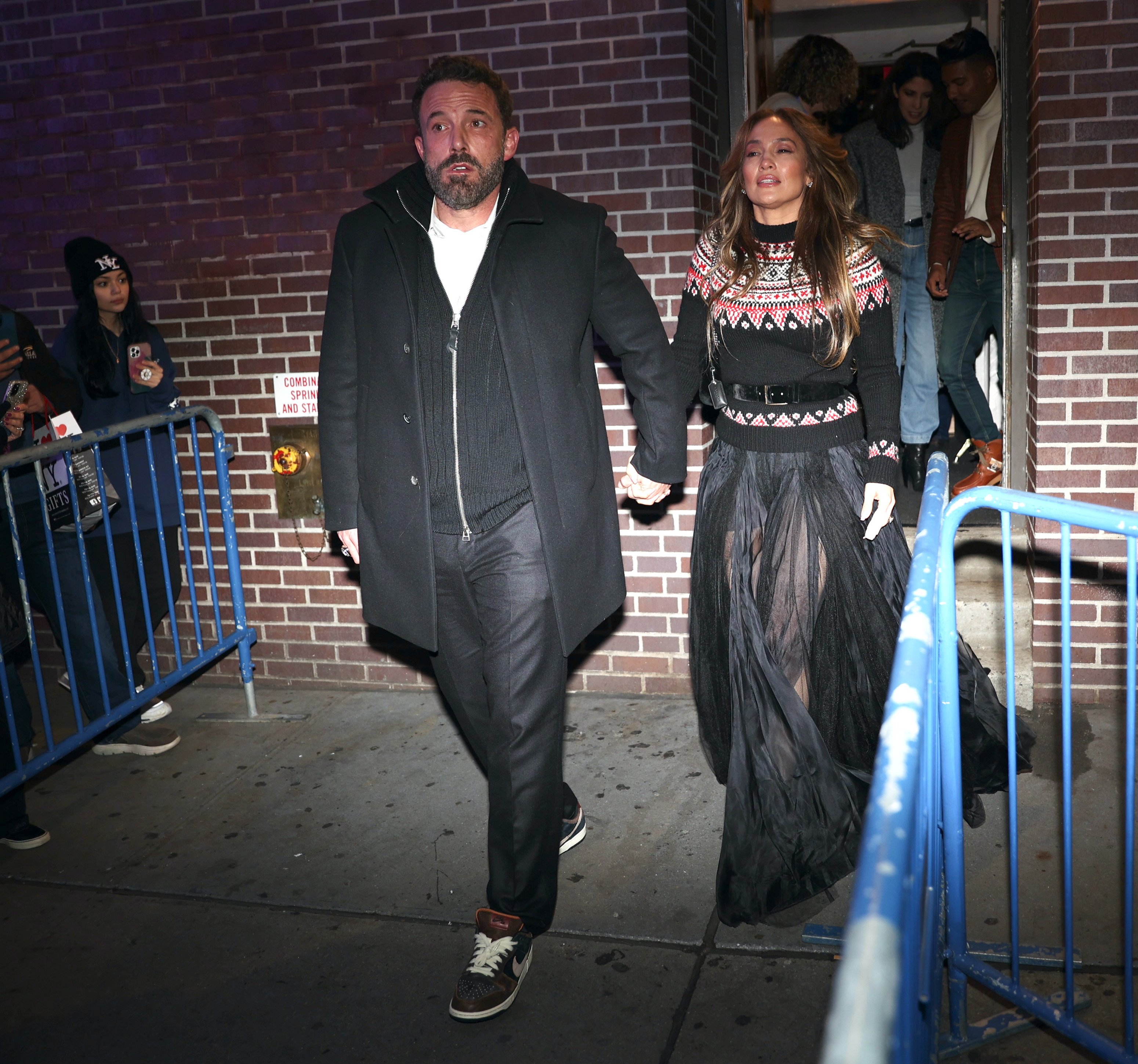 Ben Affleck and Jennifer Lopez are seen on November 25, 2022 in New York City | Source: Getty Images