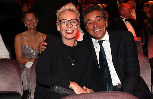 Bärbel Schäfer und ihr Ehemann Michel Friedmann, Hessischer Film und Kinopreis, Alte Oper in Frankfurt am Main, 2014 | Quelle: Getty Images