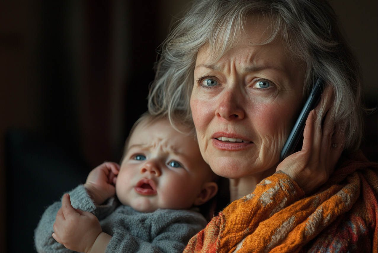 A woman making a phone call | Source: Midjourney