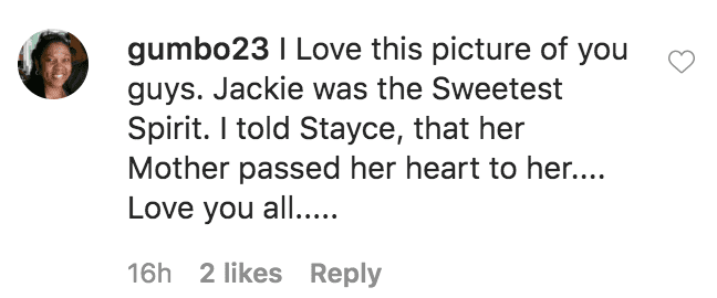 A fan commented on Patti LaBelle's throwback photos in honor of her late sister, Jackie Holte | Source: Instagram.com/mapattilabelle