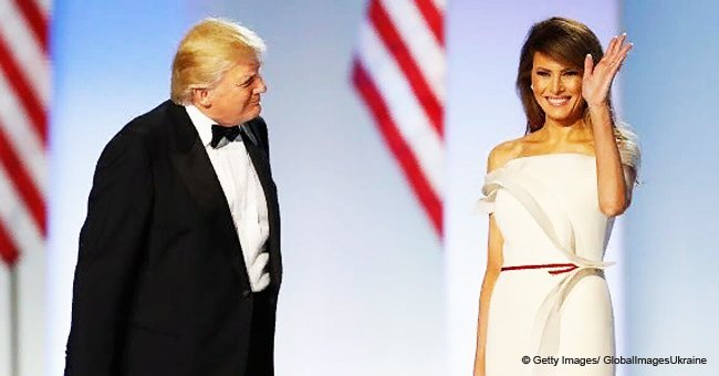 Melania and Donald Trump were photographed holdings hand on the 4th of July