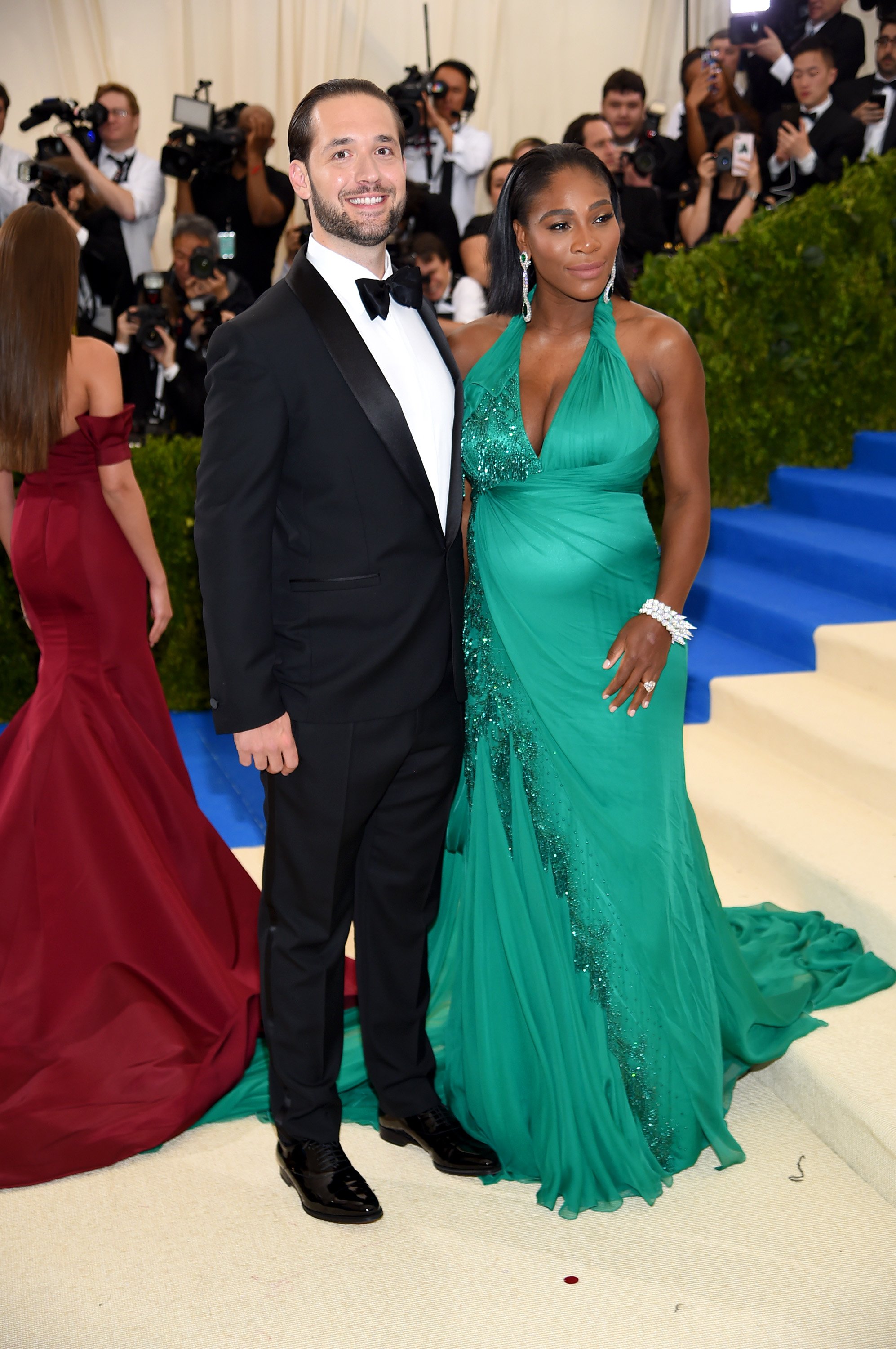 Serena Williams and her husband Alexis Ohanian during the Met Gala. | Source: Getty Images
