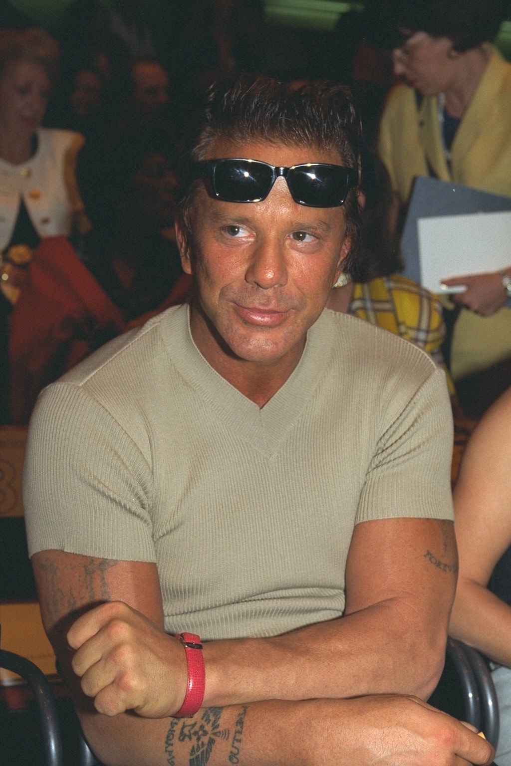Mickey Rourke at the Autumn/Winter 97 Haute Couture Collection: Yudashkin event on July 10, 1996 | Source: Getty Images
