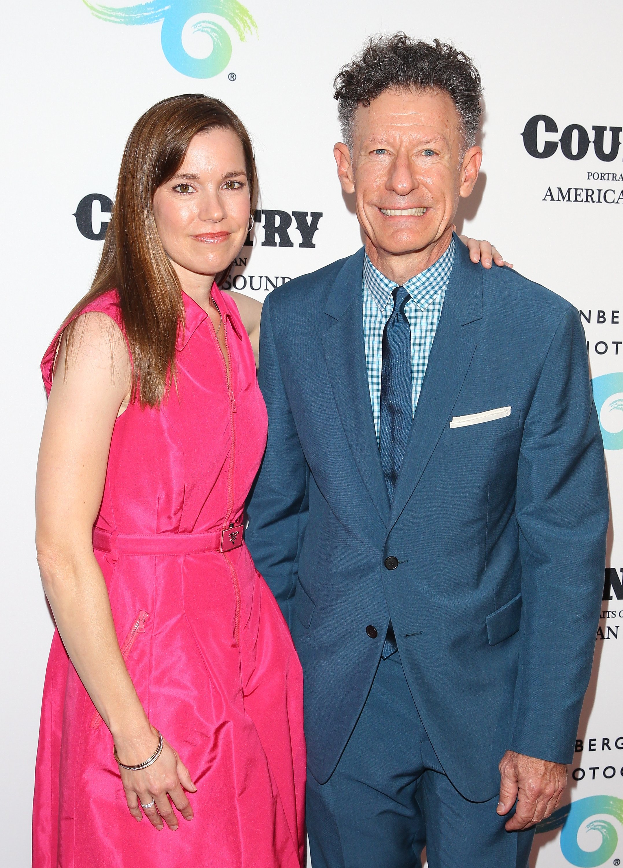 Lyle Lovett and April Kimble during the Annenberg Space for Photography Opening Celebration for "Country, Portraits of an American Sound" at the Annenberg Space for Photography on May 22, 2014 in Century City, California. / Source: Getty Images