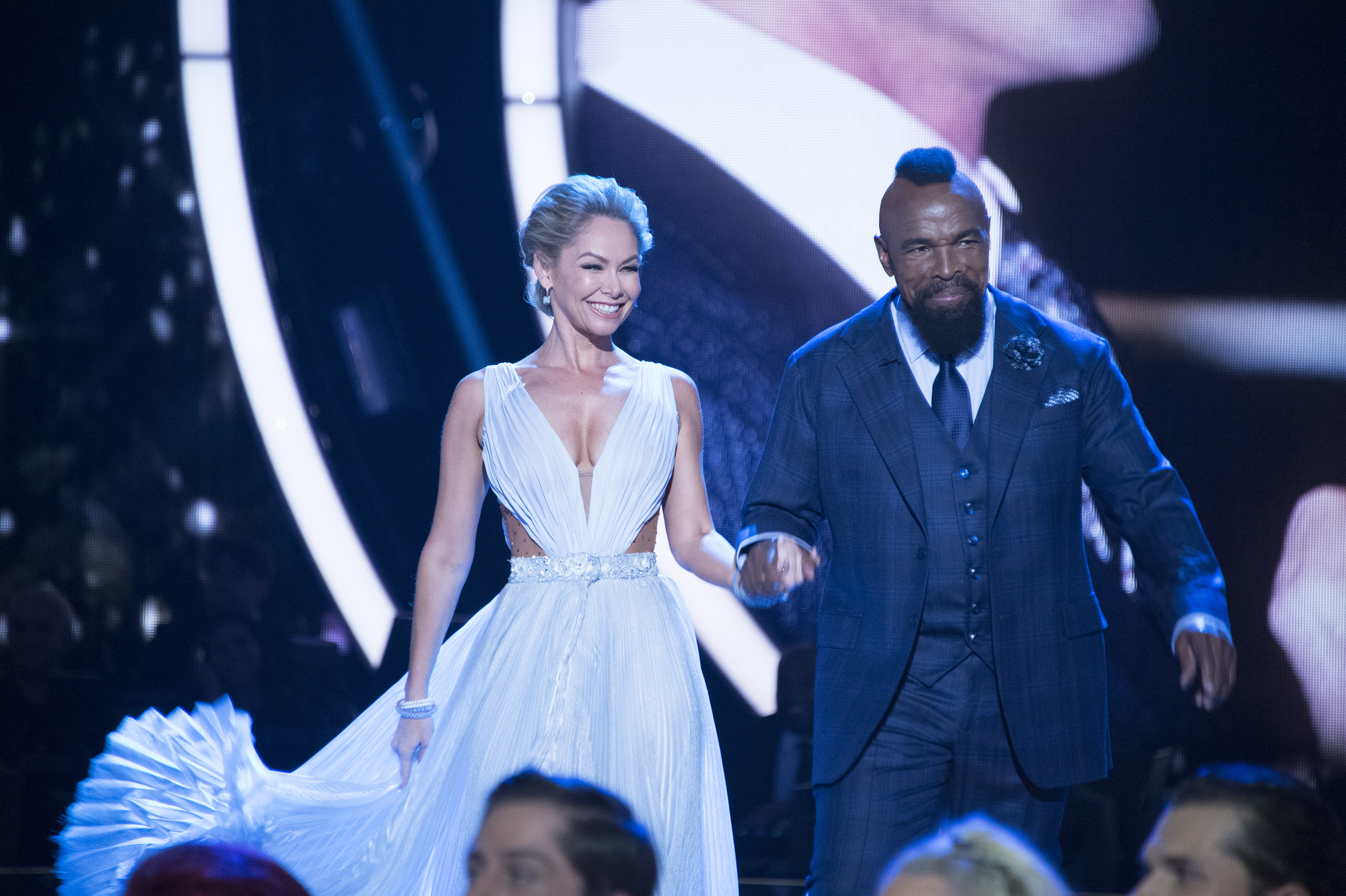 Mr. T and Kym Herjavec during an episode of "Dancing with the Stars" on April 10, 2017. | Source: Getty Images