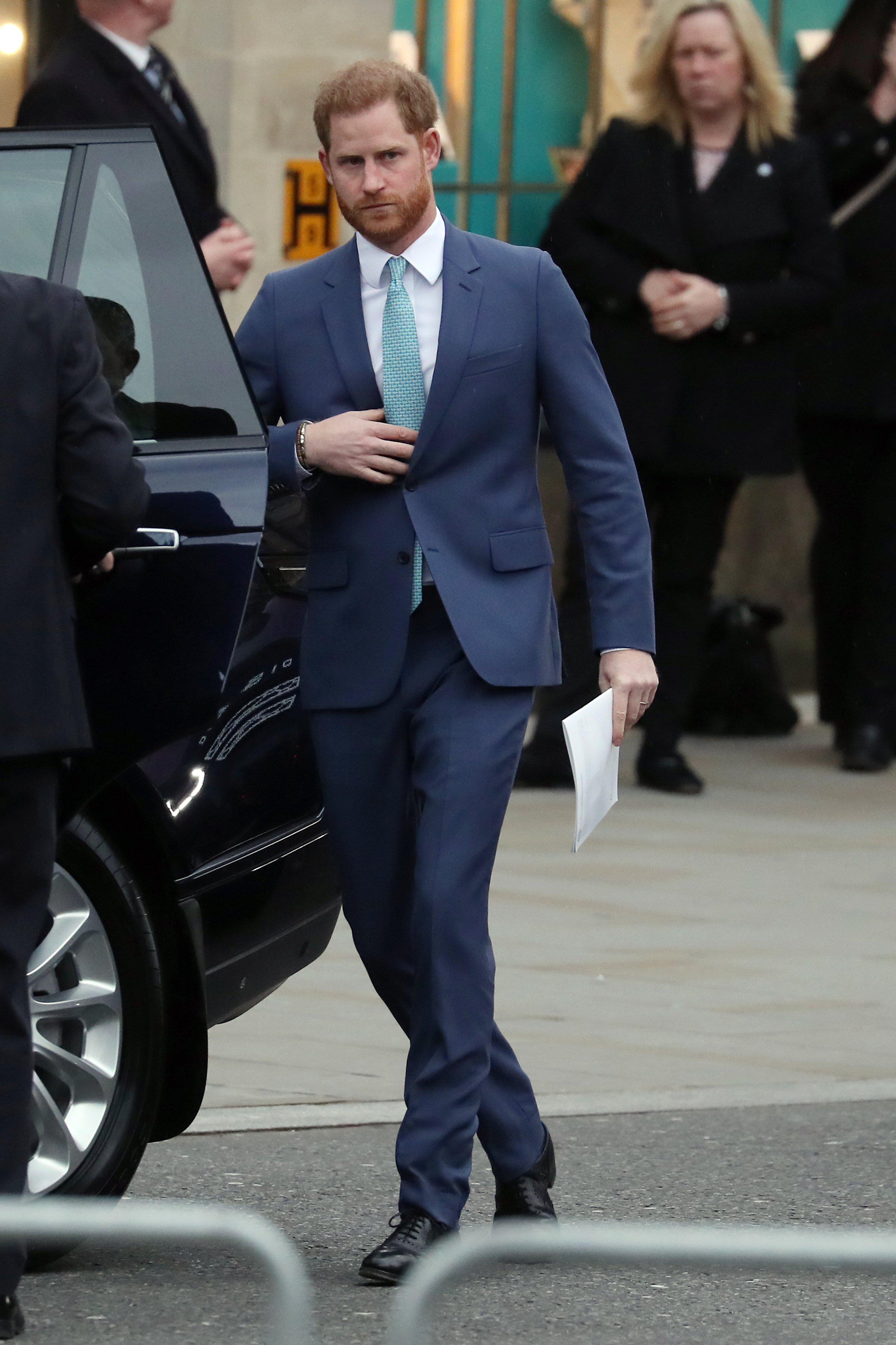 Prince Harry is captured on camera during attendance of the Commonwealth Day Service in London, England on March 9, 2020 | Photo: Getty Images
