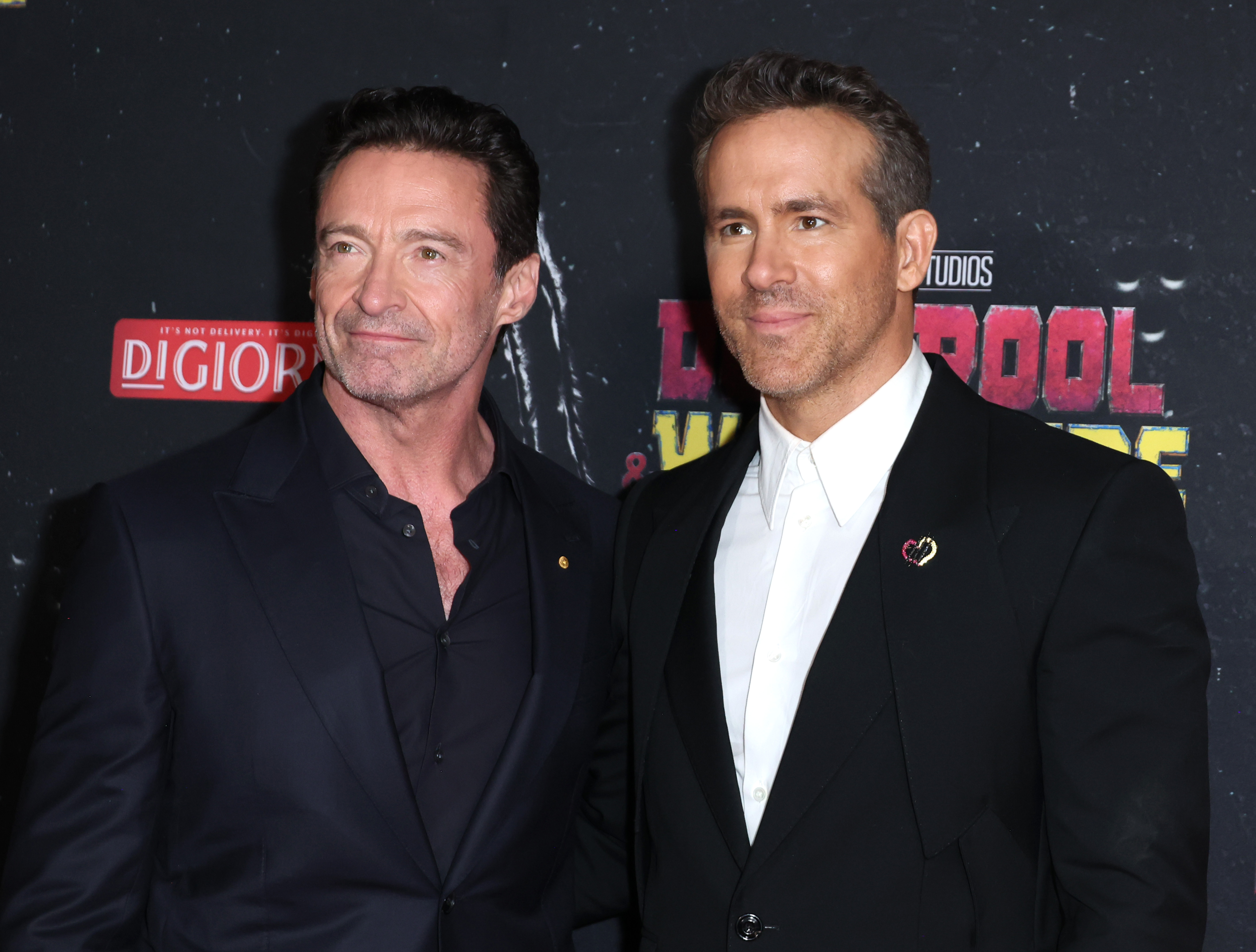 Hugh Jackman and Ryan Reynolds at the "Deadpool & Wolverine" world premiere on July 22, 2024, in New York. | Source: Getty Images