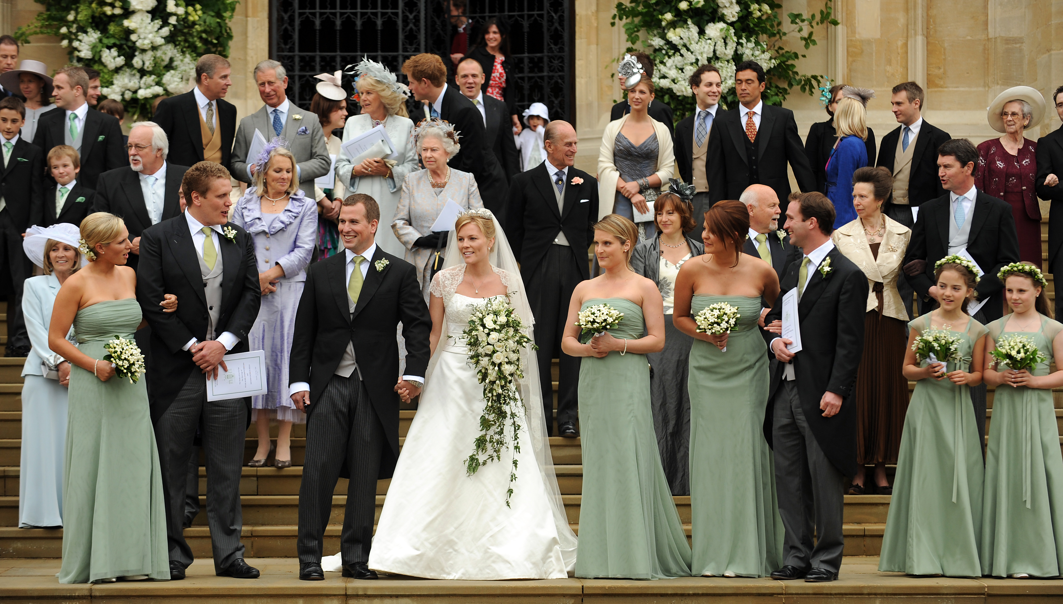 Peter Phillips marries Autumn Kelly at St. George's Chapel on May 17, 2008 in Windsor, England | Source: Getty Images