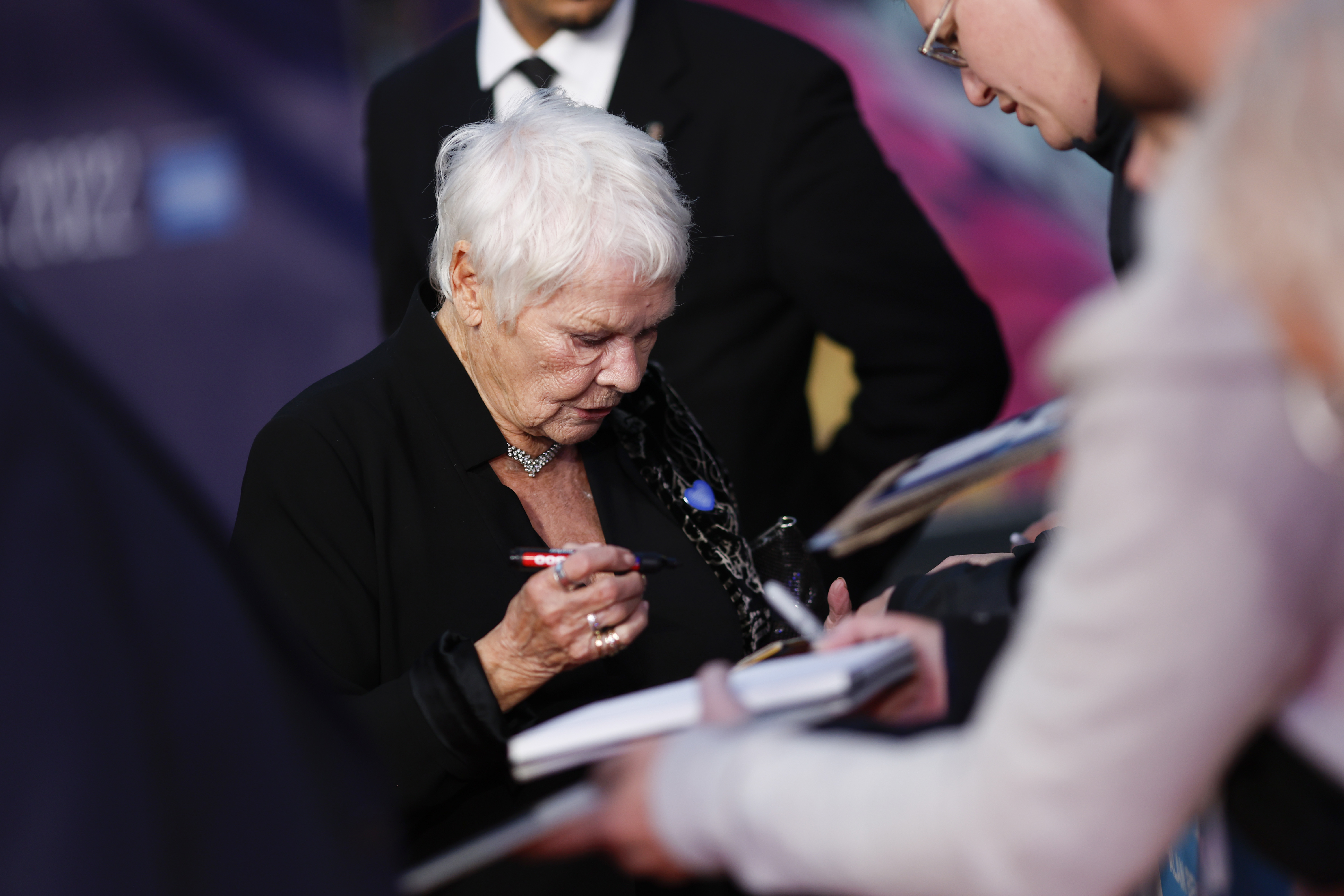 Dame Judi Dench at the "Allelujah" European premiere during the 66th BFI London Film Festival on October 9, 2022, in London, England. | Source: Getty Images