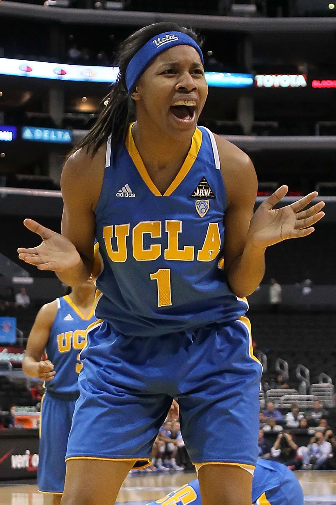 Nina Earl #1 of the UCLA Bruins playing the Stanford Cardinal in 2011 Pacific Life Pac-10 Women's Basketball Tournament in Los Angeles. | Source: Getty Images 