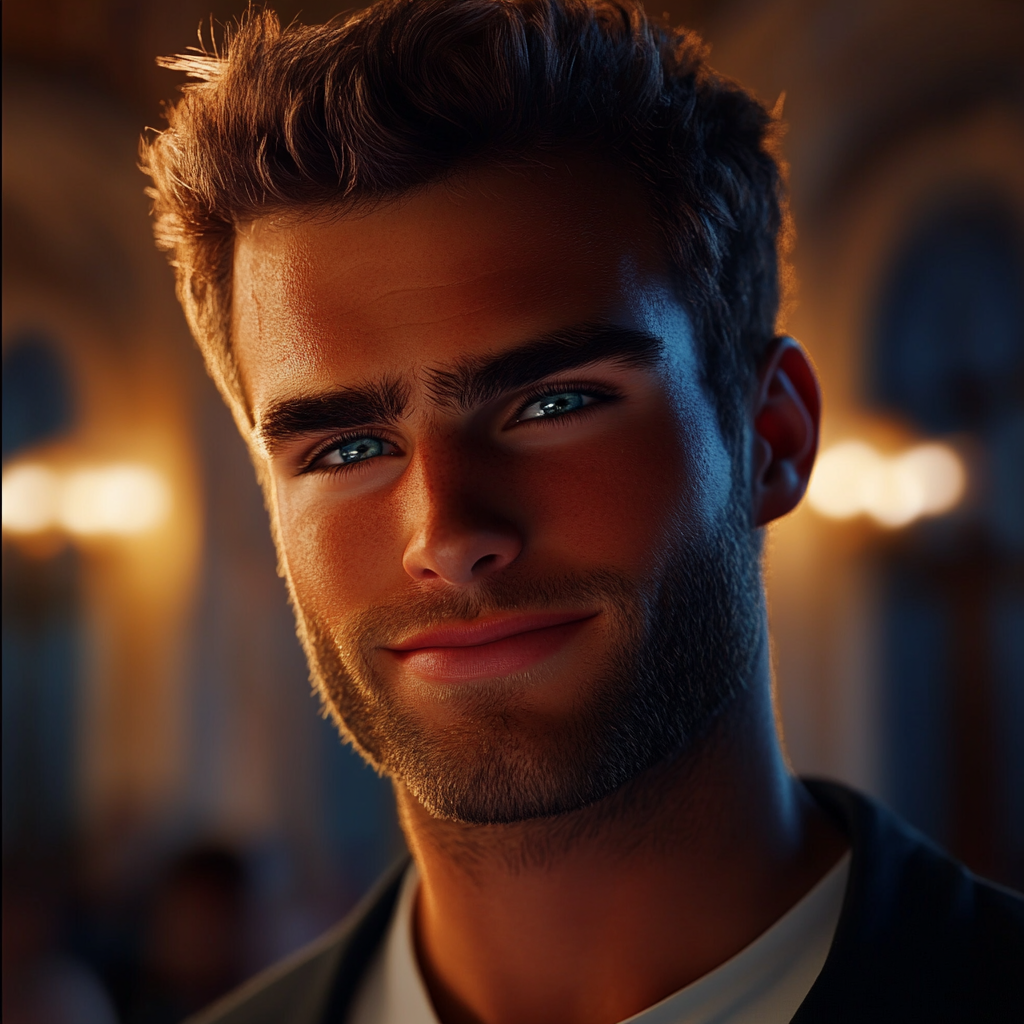 A smiling young man | Source: Midjourney