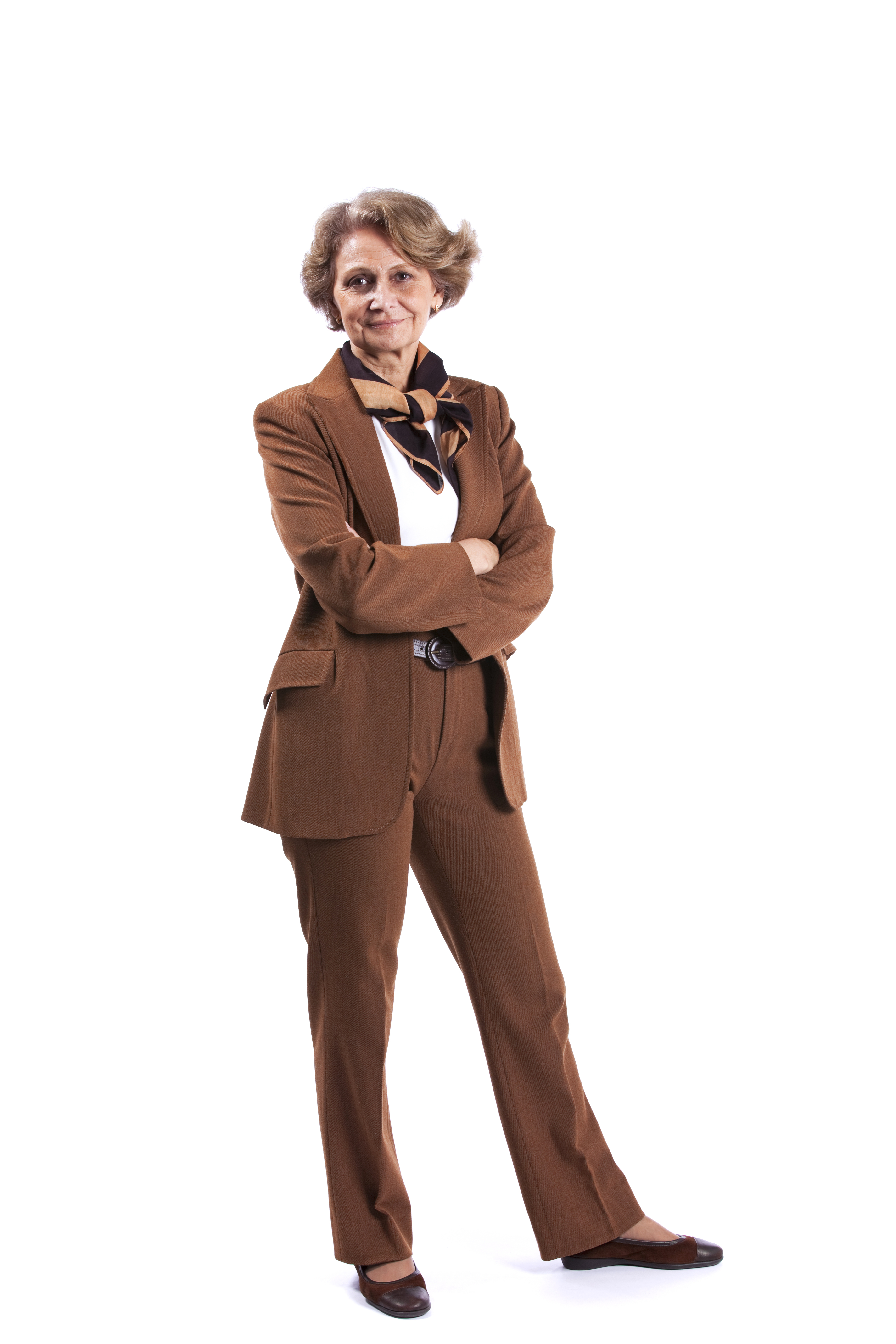 Senior woman looking fashionable in tailored coordinates | Source: Shutterstock