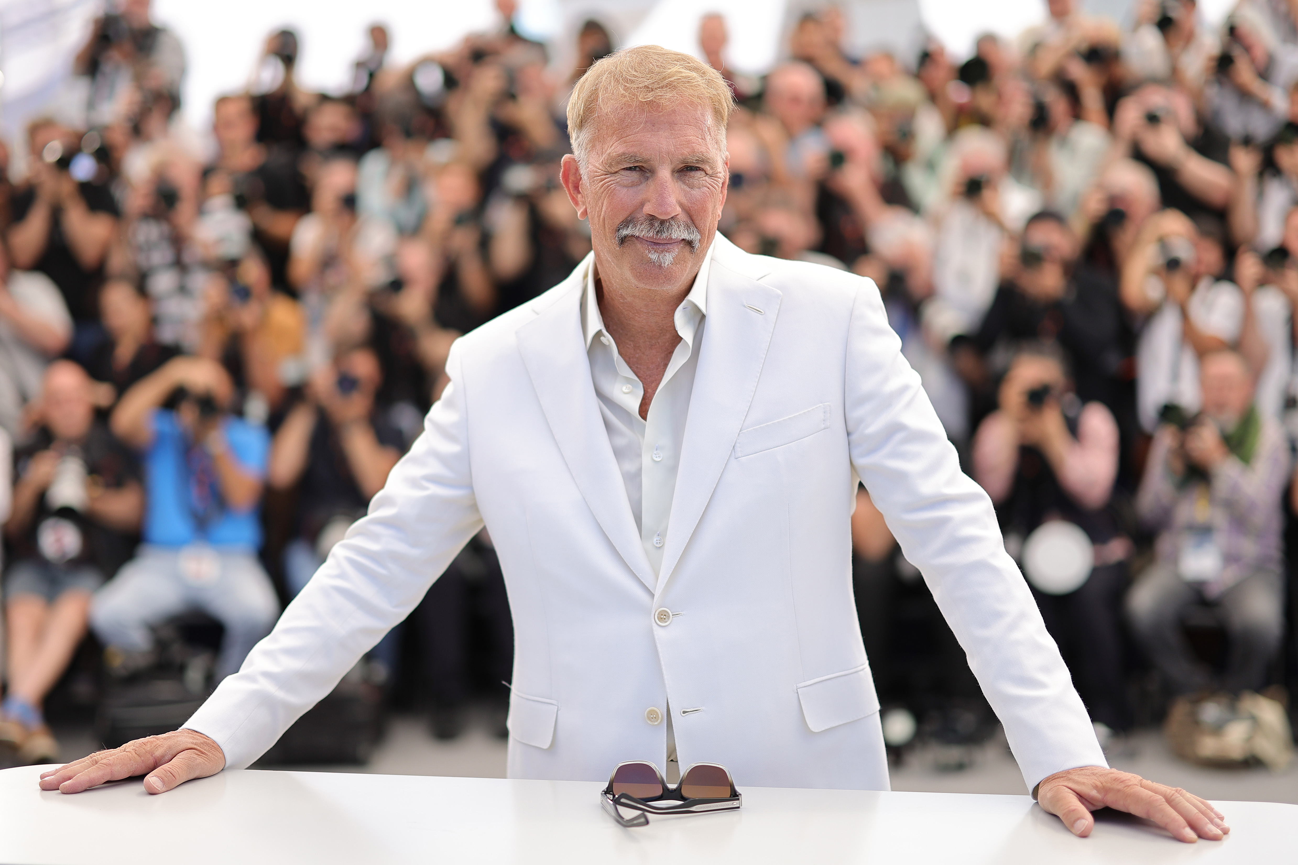 Kevin Costner Costner at the Cannes Film Festival in Cannes, France on May 19, 2024 | Source: Getty Images