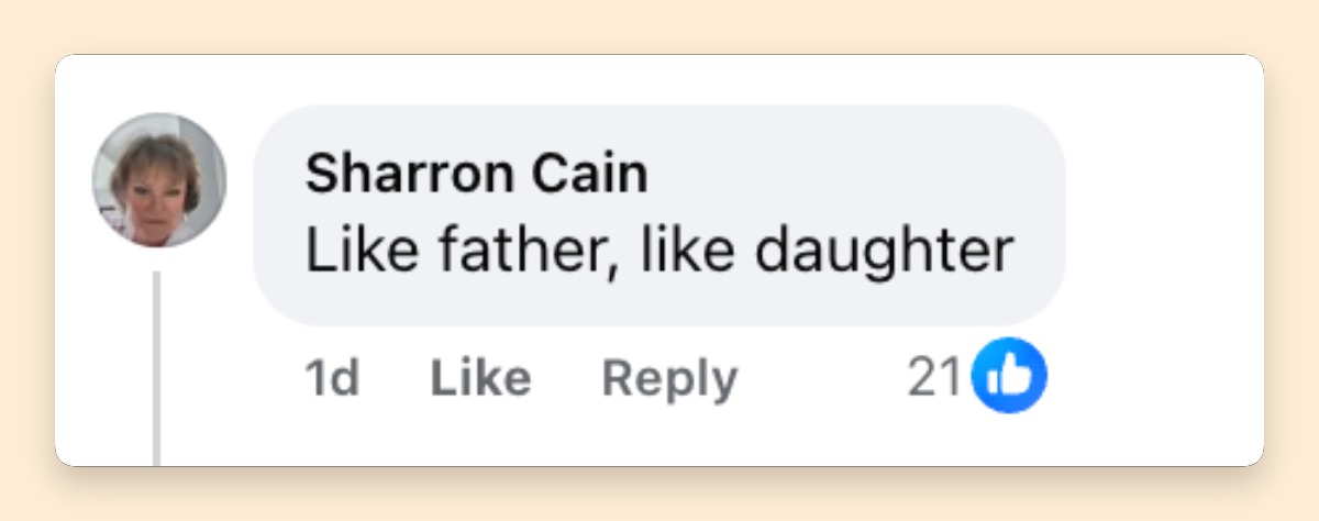 A netizen reacts to North West's appearance at Rolling Loud Orlando | Source: Facebook/pagesix
