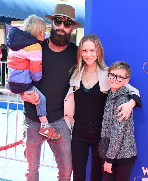 A.J. Cook, Nathan Andersen, Phoenix Sky Andersen, and Mekhai Allan Andersen attend the Premiere Of Paramount Pictures' "Wonder Park on March 10, 2019 | Photo: Getty Images