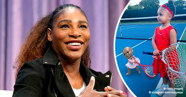 Serena Williams' Daughter Olympia Is a Tennis Princess Holding a Racket ...