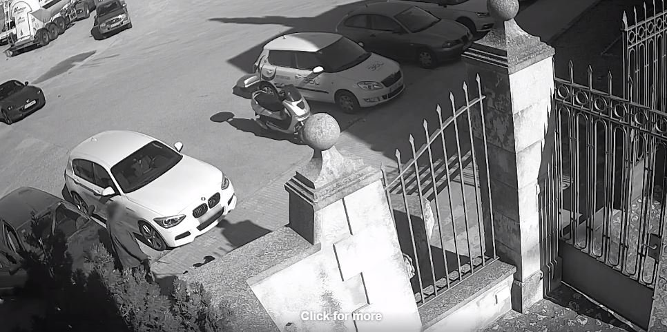 Imágenes de una cámara de videovigilancia. | Foto: Facebook / Policia de Palma