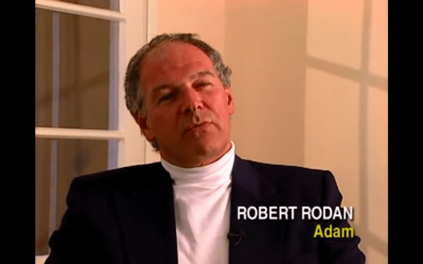 Screenshot of Robert Rodan during an interview from December 24, 2014. | Source: Youtube.com/Collinsport1966