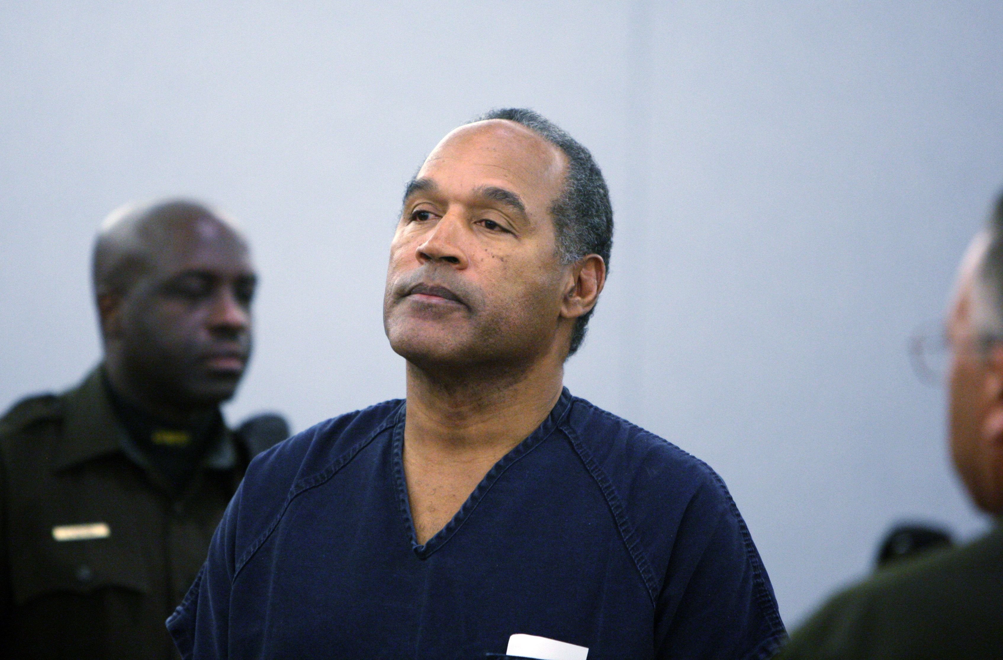  O.J. Simpson at his sentencing at the Clark County Regional Justice Center in 2008 in Las Vegas, Nevada | Source: Getty Images