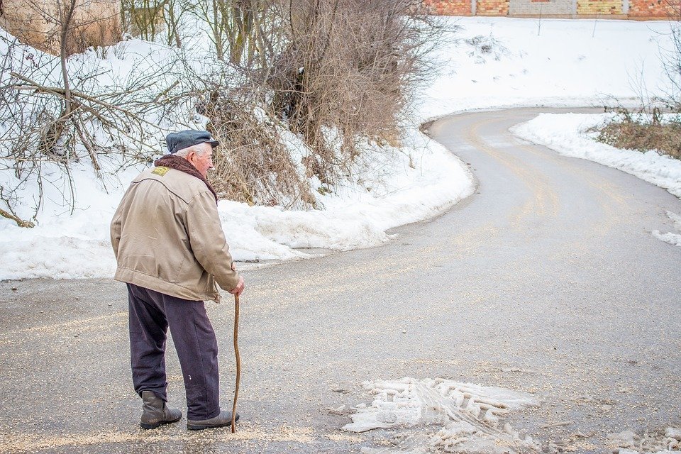 Un vieil homme se promené | Photo : Pixabay