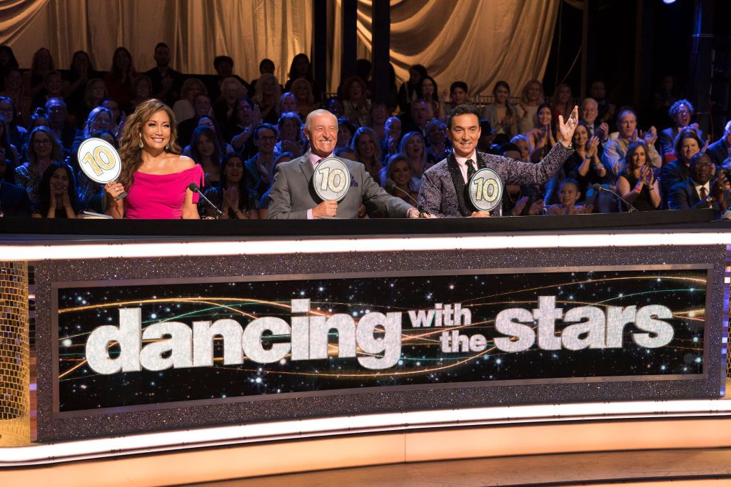 The judges hold up their scores during ABC's "Dancing With the Stars" - Season 27 - Week Seven episode. | Photo: Getty Images