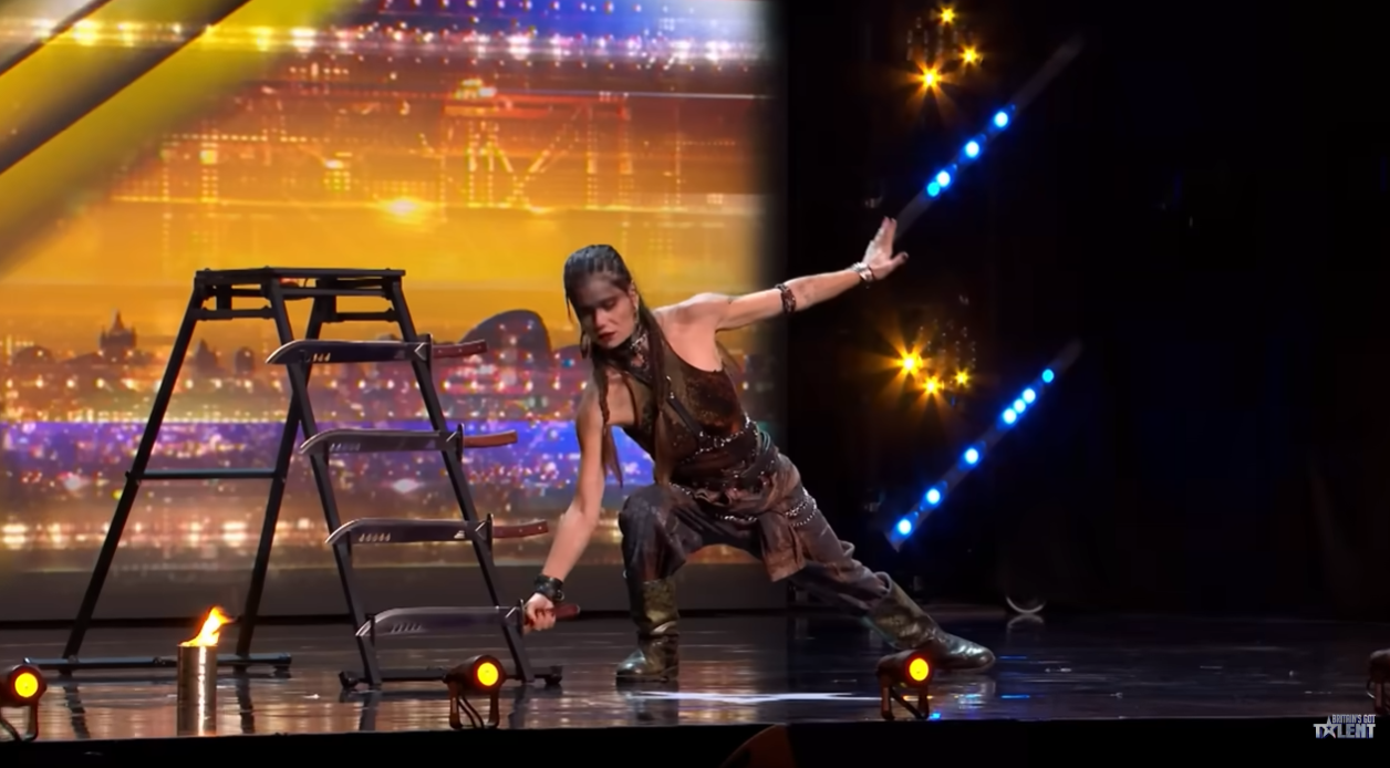 Fakir Testa's partner at the BGT auditions aired on 18 April 2026. | Source: YouTube/Britain's Got Talent