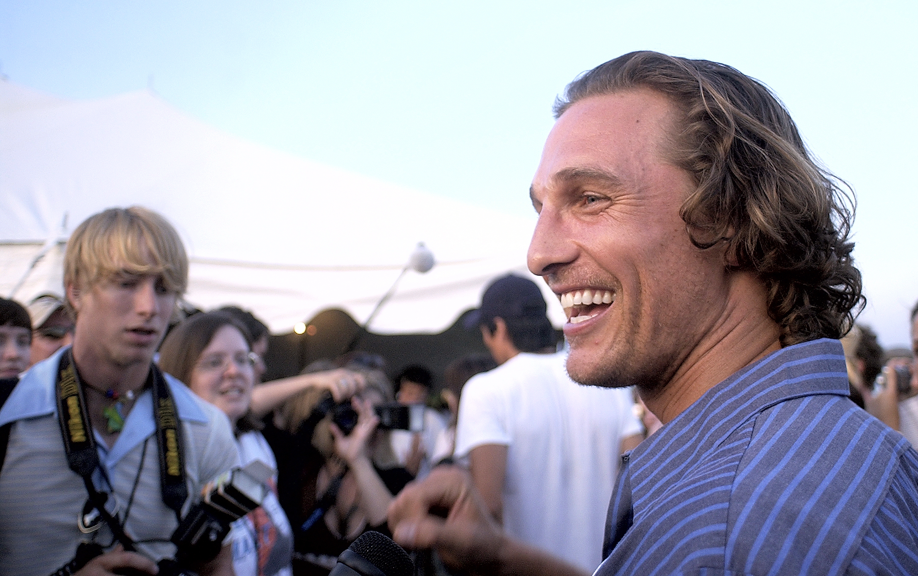 Matthew McConaughey at the 10th anniversary screening party of "Dazed and Confused" on May 31, 2003, in Austin, Texas. | Source: Getty Images