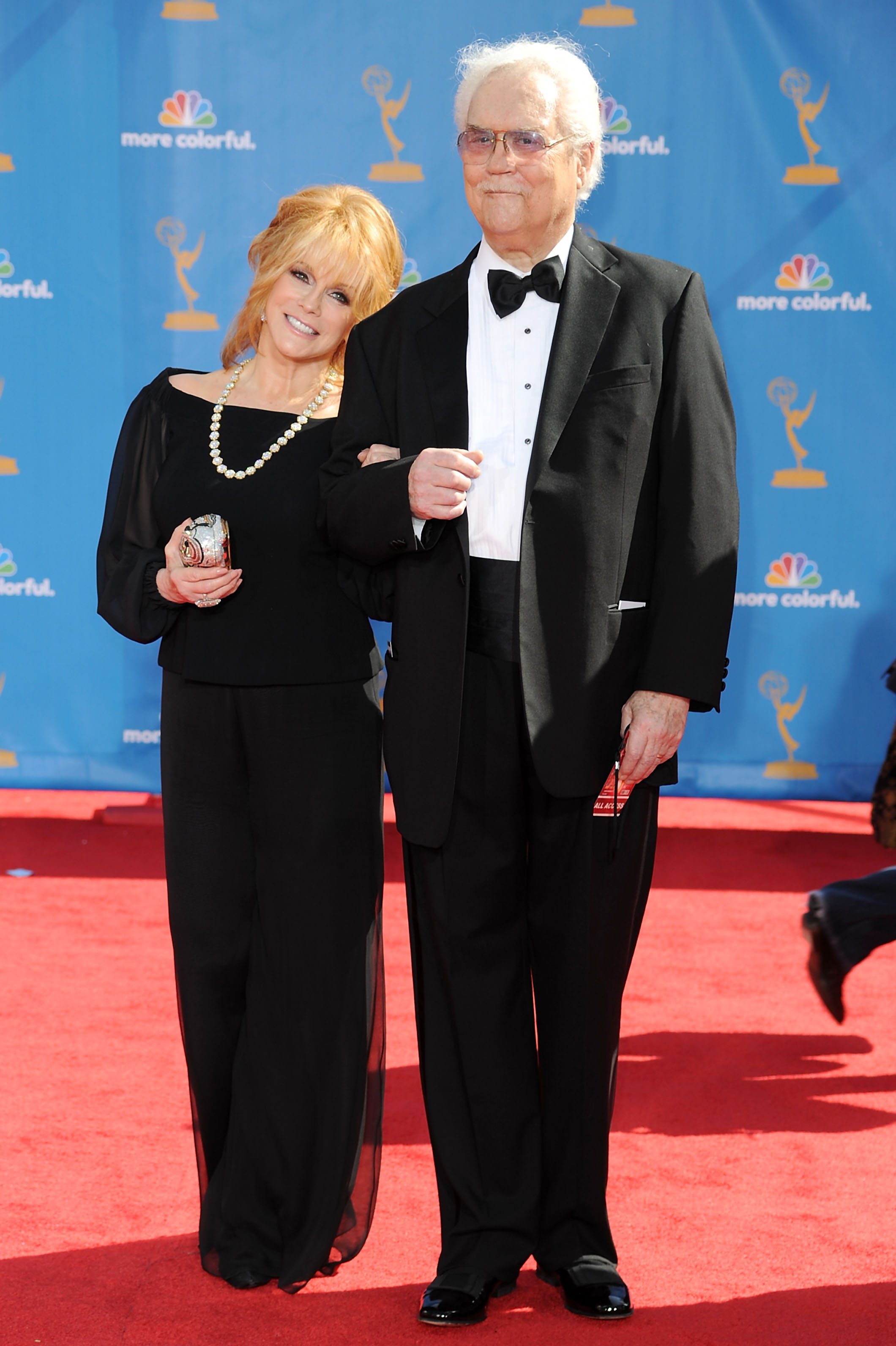 Actress Ann-Margret and actor Roger Smith arrive at the 62nd Annual Primetime Emmy Awards held at the Nokia Theatre L.A. Live on August 29, 2010 in Los Angeles, California | Source: Getty Images