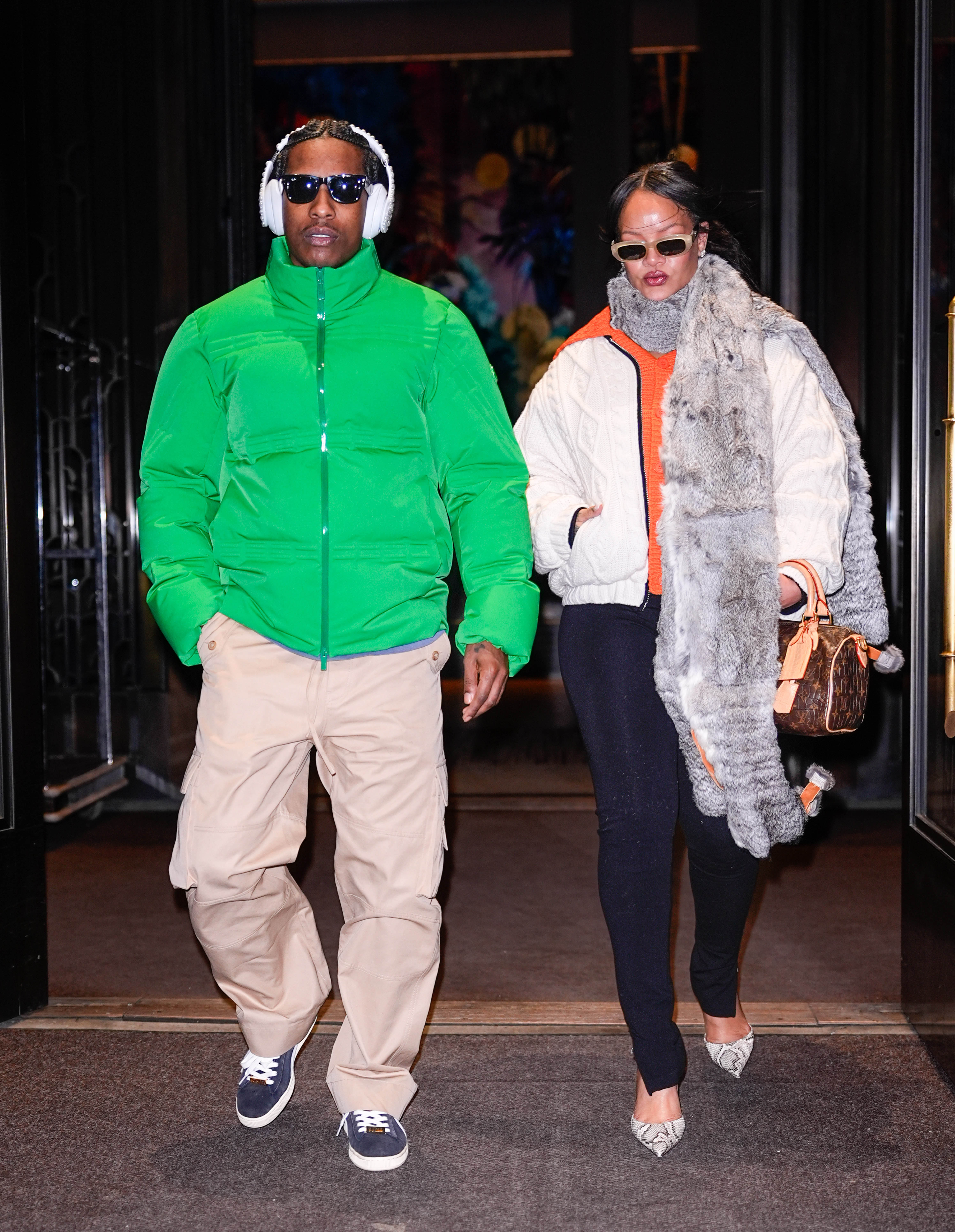 ASAP Rocky and Rihanna are seen on January 21, 2026 in New York City. | Source: Getty Images