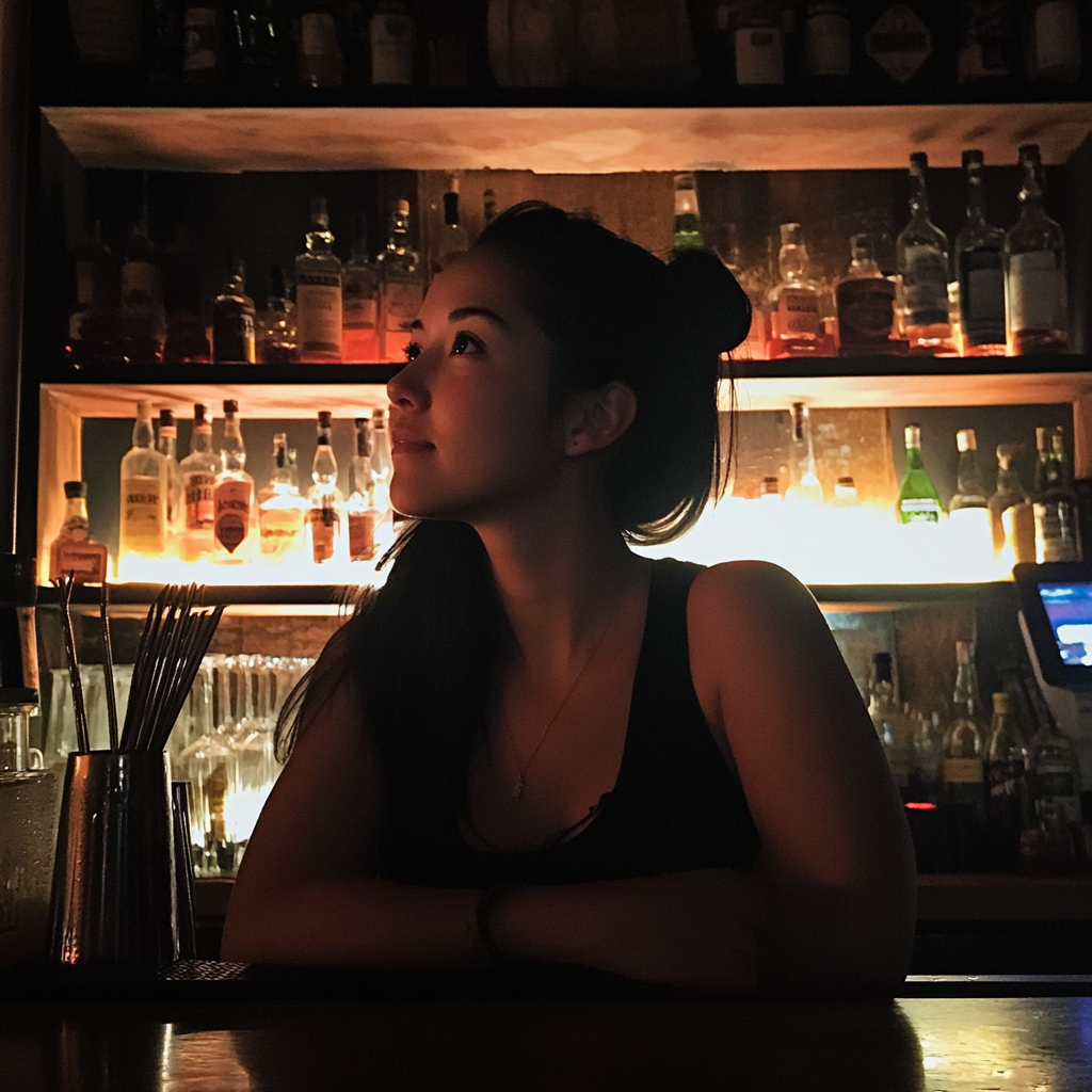 A smiling bartender | Source: Midjourney