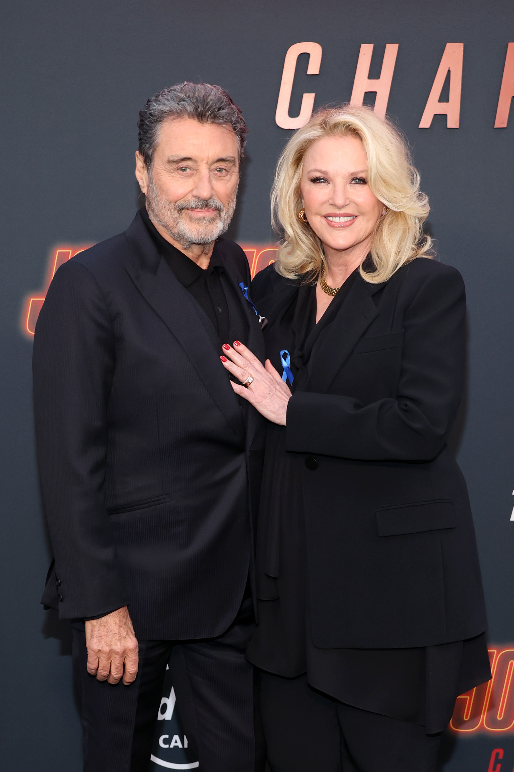 Ian McShane and his wife Gwen Humble attend the Los Angeles Premiere of "John Wick: Chapter 4" at TCL Chinese Theatre on March 20, 2023 in Hollywood, California | Source: Getty Images