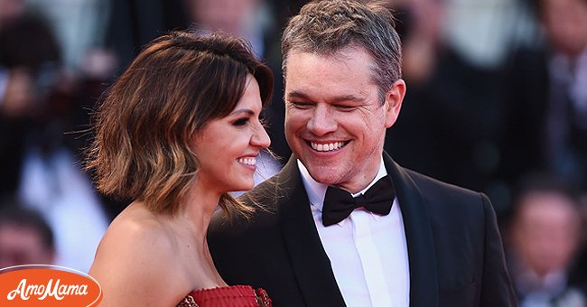 Luciana Damon and Matt Damon walk the red carpet ahead of the 'Downsizing' screening and Opening Ceremony during the 74th Venice Film Festival at Sala Grande on August 30, 2017 | Photo: Getty Images