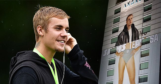 Justin Bieber in a hilarious billboard mishap | Photo: Getty Images twitter.com/TMZ